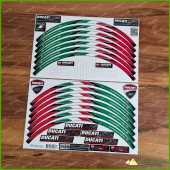 Ducati Corse Hypermotard Motorcycle Wheel Rim Green Laminated Decals Stickers Stripes Ducati Corse Hypermotard Motorcycle Wheel Rim Green Laminated Decals Stickers Stripes