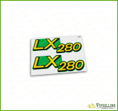 John Deere LX280 Lawn Tractor Hood Vinyl Decal 2 Pack 5.875" wide x 2" tall M149591