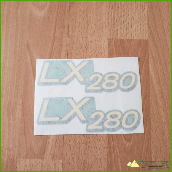 John Deere LX280 Lawn Tractor Hood Vinyl Decal 2 Pack 5.875" wide x 2" tall M149591