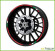 Ducati Corse Hypermotard Motorcycle Wheel Rim Red Laminated Decals Stickers Stripes Kit
