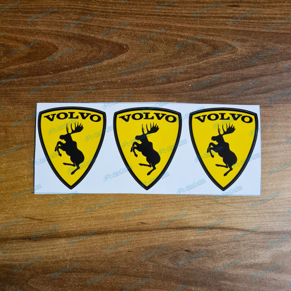 Original Volvo Ferrari Style Prancing Moose Decals Stickers Emblems