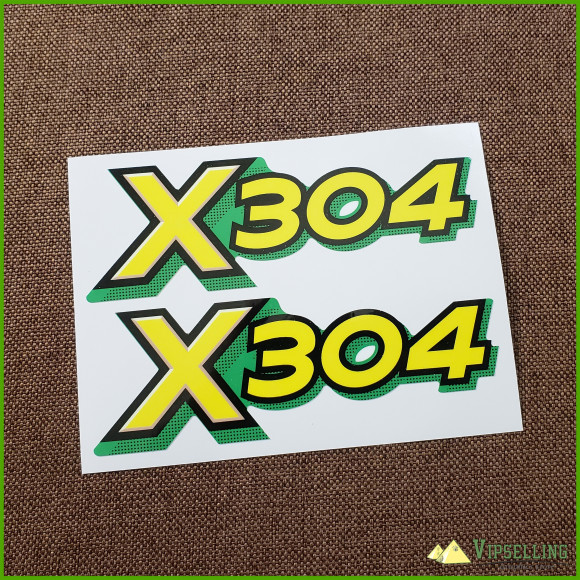 John Deere Original OEM Hood Decal Set of Two M152342 for X304 John Deere Original OEM Hood Decal Set of Two M152342 for X304