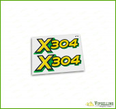 John Deere Original OEM Hood Decal Set of Two M152342 for X304