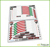Ducati Hypermotard Motorcycle Wheel Rim Laminated Decals Stickers Stripes Ducati Hypermotard Motorcycle Wheel Rim Laminated Decals Stickers Stripes