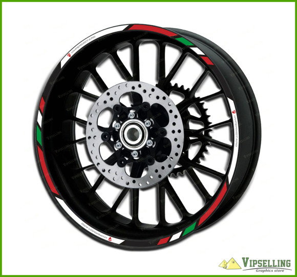 Ducati Hypermotard Motorcycle Wheel Rim Laminated Decals Stickers Stripes Ducati Hypermotard Motorcycle Wheel Rim Laminated Decals Stickers Stripes