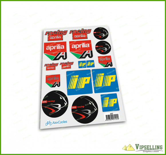 aprilia Racing Motorbike Motorcycle 17 Silver Laminated Decals Stickers RSV RS Tuono aprilia Racing Motorbike Motorcycle 17 Silver Laminated Decals Stickers RSV RS Tuono