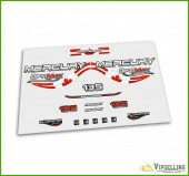 Mercury Optimax Bluewater 135 150 175 200 225 250 300 HP Canada Patriotic Outboard Decals Stickers Set Mercury Optimax Bluewater 135 150 175 200 225 250 300 HP Canada Patriotic Outboard Decals Stickers Set