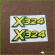 John Deere lower hood decal set for X324 tractors M152344