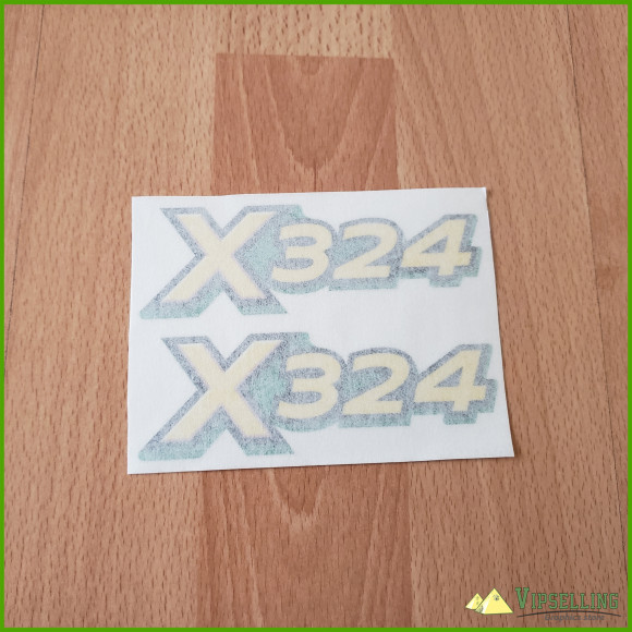 John Deere lower hood decal set for X324 tractors M152344