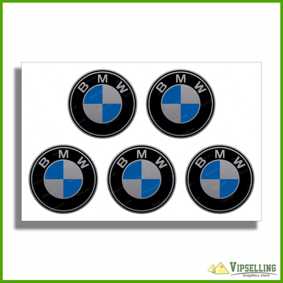 BMW Classic  Wheel Center Cap Laminated Vinyl Decals Emblems Alpina