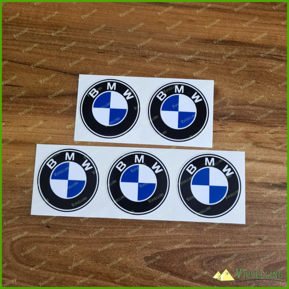 BMW Classic  Wheel Center Cap Laminated Vinyl Decals Emblems Alpina