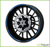 BMW S1000RR Motorrad Motorsport Motorcycle Wheel Rim Blue Laminated Stripes Decal BMW S1000RR Motorrad Motorsport Motorcycle Wheel Rim Blue Laminated Stripes Decal