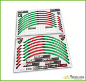 Ducati Corse Hypermotard Motorcycle Wheel Rim Laminated Decals Stickers Stripes Ducati Corse Hypermotard Motorcycle Wheel Rim Laminated Decals Stickers Stripes