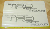 TRD Toyota Off Road Silver or Any Color Decals Stickers TRD Toyota Off Road Silver or Any Color Decals Stickers