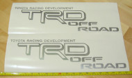 TRD Toyota Off Road Silver or Any Color Decals Stickers TRD Toyota Off Road Silver or Any Color Decals Stickers