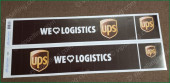 Tamiya 1/25 Scale Truck Trailer Box UPS We Love Logistics Laminated Decals  Tamiya 1/25 Scale Truck Trailer Box UPS We Love Logistics Laminated Decals