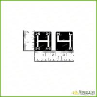 Kit Adesivi Per Trattorino John Deere LT150 | Decalcomanie Vinile Per Cappa | Set Da 4 Pezzi