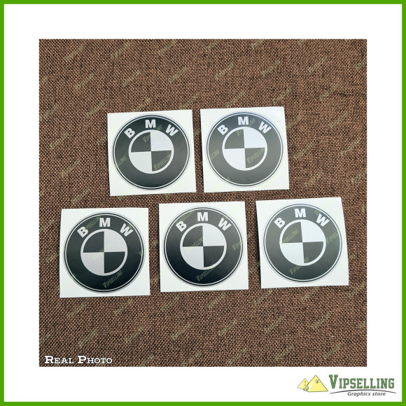 BMW Classic Black Silver Wheel Center Cap Laminated Vinyl Decals Emblems Alpina BMW Classic Black Silver Wheel Center Cap Laminated Vinyl Decals Emblems Alpina