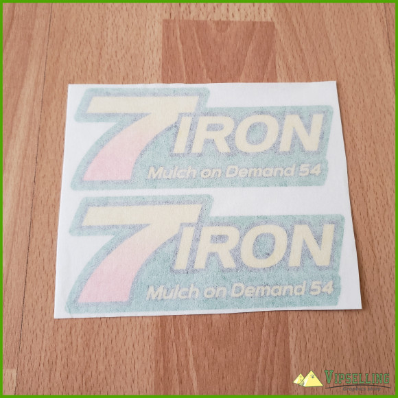 John Deere 7 Iron MOD 54" deck decal Z820A Z830A Z925A TCU24104