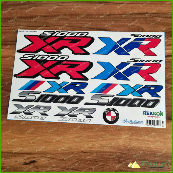 BMW Motorrad Motorsport S1000XR Big Laminated Decals Stickers Kit
