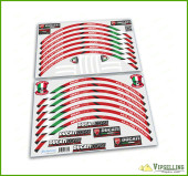 Ducati Corse Multistrada Motorcycle Wheel Rim Laminated Stripes Decals Stickers Stripes Ducati Corse Multistrada Motorcycle Wheel Rim Laminated Stripes Decals Stickers Stripes