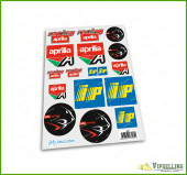 aprilia Racingr Motorbike Motorcycle  Laminated Decals Set RSV RS Tuono