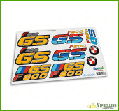 BMW Motorrad Motorsport F800GS Yellow Big Laminated Decals Stickers Kit BMW Motorrad Motorsport F800GS Yellow Big Laminated Decals Stickers Kit