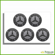 Mercedes Benz Chrome Silver Gold Wheel Center Caps Decals Set Any Size Mercedes Benz Chrome Silver Gold Wheel Center Caps Decals Set Any Size