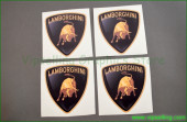 Lamborghini Logos Emblems Laminated Decals Stickers Set