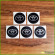 TOYOTA Logo Racing Center Caps LAMINATED Vinyl Decals Stickers Kit Any Size x5 pcs TRD