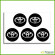 TOYOTA Logo Racing Center Caps LAMINATED Vinyl Decals Stickers Kit Any Size x5 pcs TRD