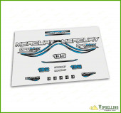 Mercury Optimax Bluewater 135 150 175 200 225 250 300 HP Blue Outboard Decals Stickers Set Mercury Optimax Bluewater 135 150 175 200 225 250 300 HP Blue Outboard Decals Stickers Set