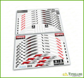 YAMAHA R6 Racing Equipment Motorcycle Bike Wheel Rim Laminated Stripes YAMAHA R6 Racing Equipment Motorcycle Bike Wheel Rim Laminated Stripes