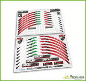 Ducati Corse Multistrada Motorcycle Wheel Rim Laminated Stripes Decals Stickers Ducati Corse Multistrada Motorcycle Wheel Rim Laminated Stripes Decals Stickers