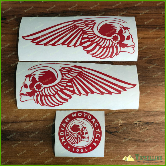 Hells Angels Harley Davidson V-rod Gas Tank Airbox Scull Premium Decals Stickers Kit