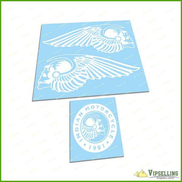 Hells Angels Harley Davidson V-rod Gas Tank Airbox Scull Premium Decals Stickers Kit