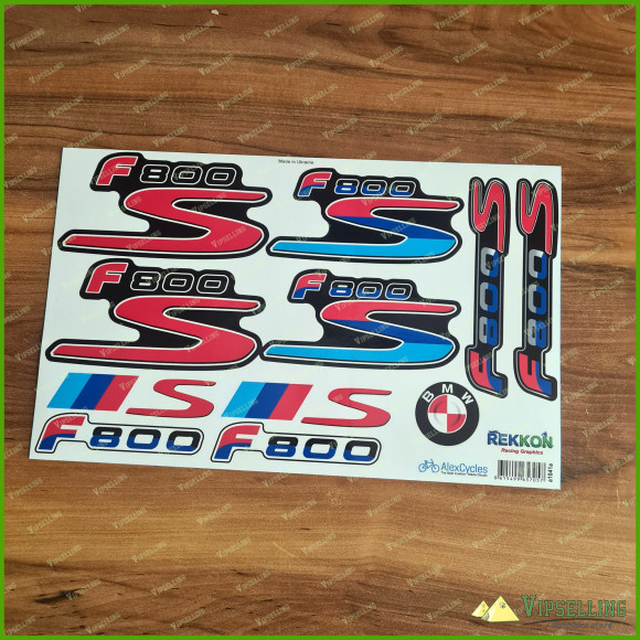 BMW Motorrad Motorsport F800S Big Laminated Decals Stickers Kit