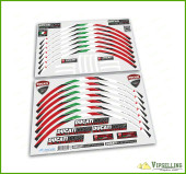 Ducati Multistrada Corse Motorcycle Wheel Rim Laminated Decals Stripes Stickers Ducati Multistrada Corse Motorcycle Wheel Rim Laminated Decals Stripes Stickers