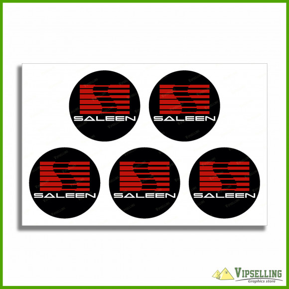 Saleen Ford Mustang Red Wheel Center Caps Decals Kit + Extra Gifts Saleen Ford Mustang Red Wheel Center Caps Decals Kit + Extra Gifts