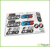 BMW Motorrad Motorsport G310GS Big Laminated Decals Stickers Kit BMW Motorrad Motorsport G310GS Big Laminated Decals Stickers Kit