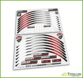 Ducati Corse Multistrada Motorcycle Wheel Rim Grey Laminated Decals Stickers Stripes Ducati Corse Multistrada Motorcycle Wheel Rim Grey Laminated Decals Stickers Stripes