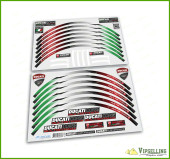 Ducati Corse Multistrada Motorcycle Wheel Rim Laminated Decals Stickers Stripes Set Ducati Corse Multistrada Motorcycle Wheel Rim Laminated Decals Stickers Stripes Set