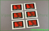 Ford Mustang Saleen Racing Tuning Sport Small Decals - 6pcs White Silver Stickers Logos Emblems Ford Mustang Saleen Racing Tuning Sport Small Decals - 6pcs White Silver Stickers Logos Emblems