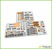 BMW Motorrad Motorsport F800GS Orange Laminated Decals Stickers Kit BMW Motorrad Motorsport F800GS Orange Laminated Decals Stickers Kit