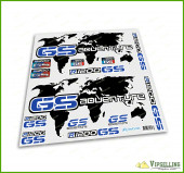 BMW Motorrad Motorsport R1200GS Adventure Blue World Laminated Decals Stickers Kit