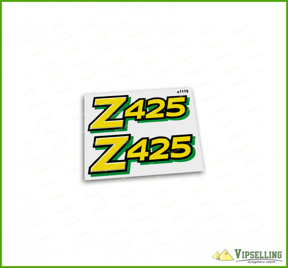 John Deere Z425 Laminated Decals Stickers Label Kit