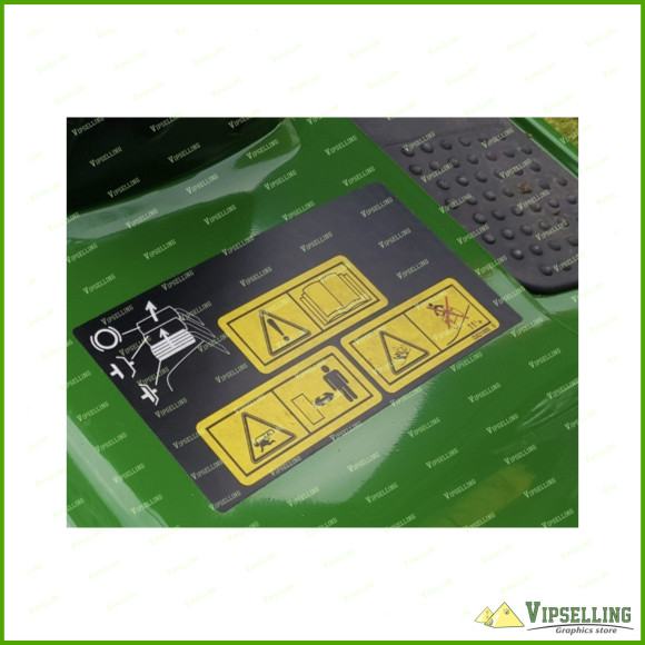John Deere X165 Tractor Warning Laminated Decal Sticker GX24842
