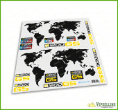 BMW Motorrad Motorsport R1200GS Adventure Yellow World Laminated Decals Stickers Set