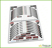 Ducati Corse Multistrada Motorcycle Wheel Rim Dark Grey Laminated Decals Stickers Stripes Ducati Corse Multistrada Motorcycle Wheel Rim Dark Grey Laminated Decals Stickers Stripes