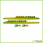 John Deere X380 Side Hood Decals Stickers with Stripes Set For Tractor M173520 John Deere X380 Side Hood Decals Stickers with Stripes Set For Tractor M173520